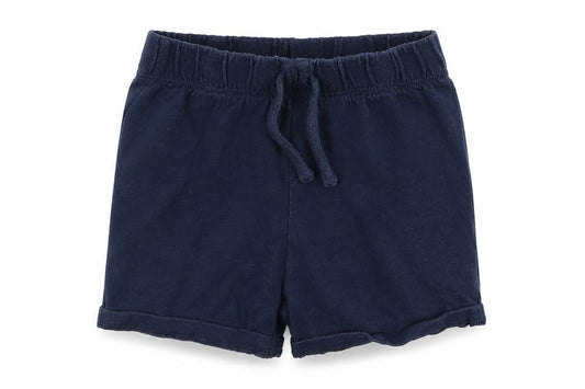 Front view of F&F Baby Blue Cotton sweatpants, size 12-18, Months Drawstring - Sweat Shorts