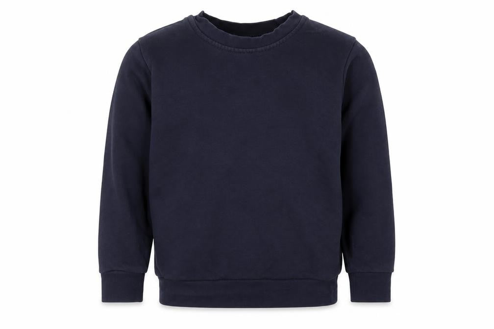 Front view of George boys’ blue cotton pullover sweatshirt, size 5-6, years pullover