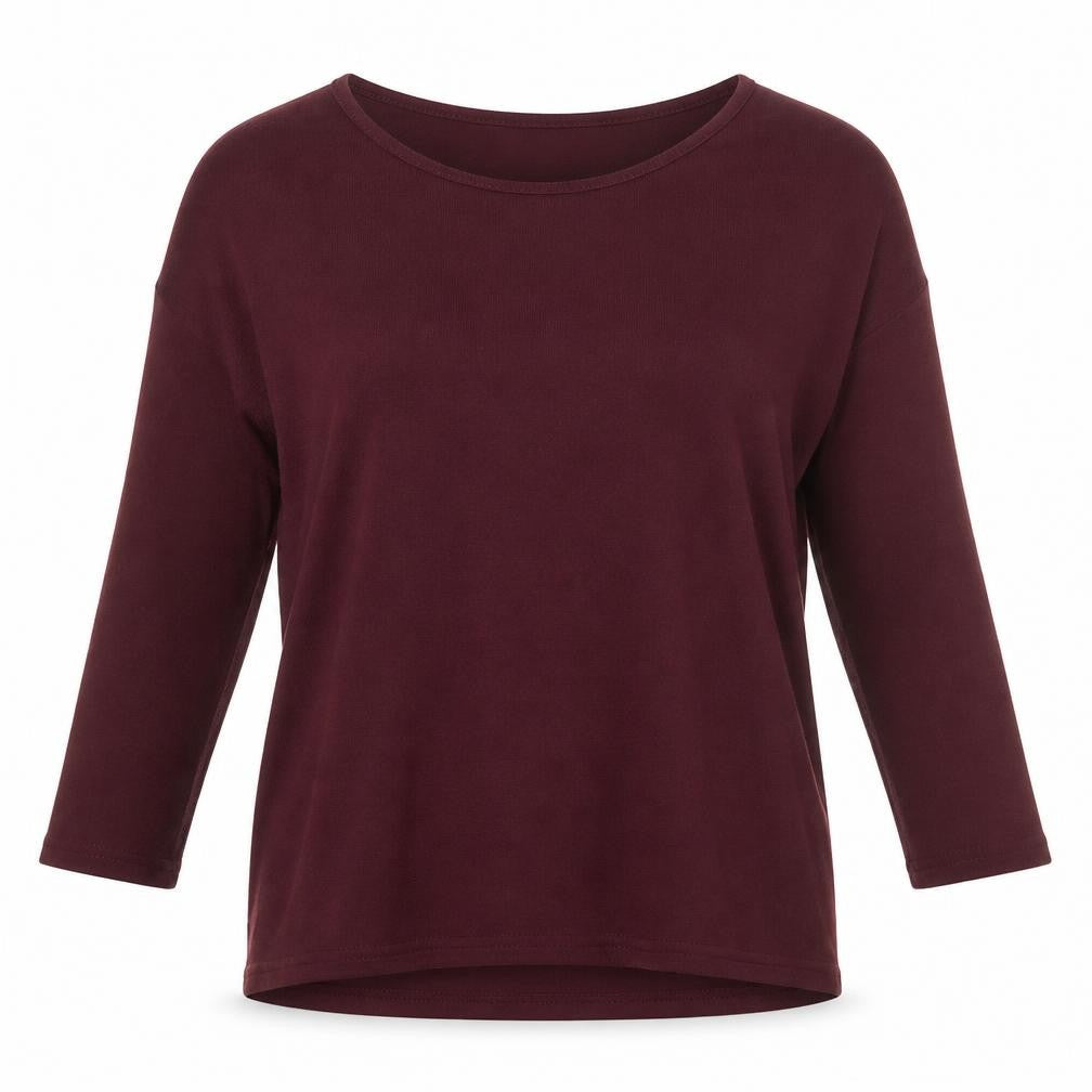 Front view of Only women’s red roll neck polyester jumper, size XS