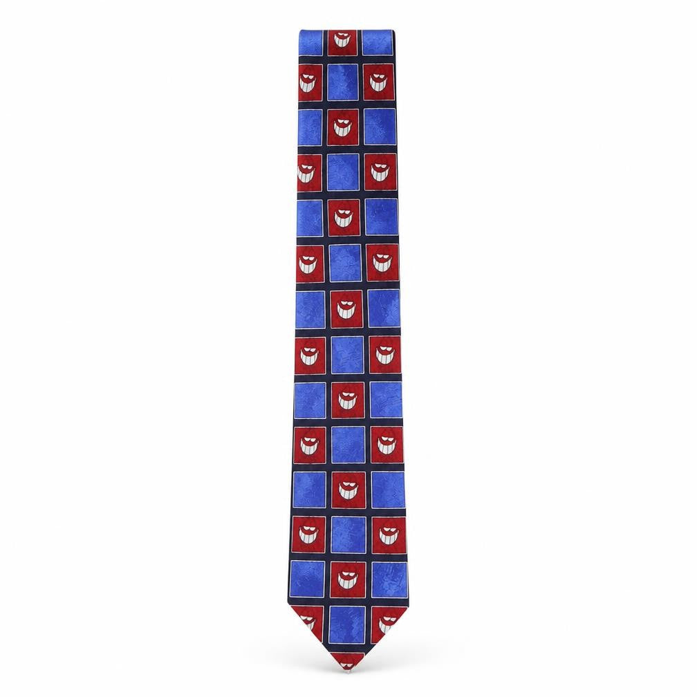 Front view of Marks & Spencer men’s multicoloured plaids & checks polyester pointed tie one size