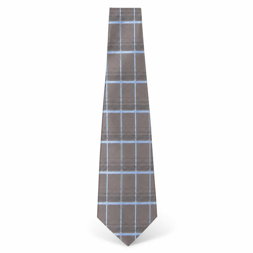 Tom English  Mens Multicoloured Plaids & Checks Silk Pointed Tie One Size