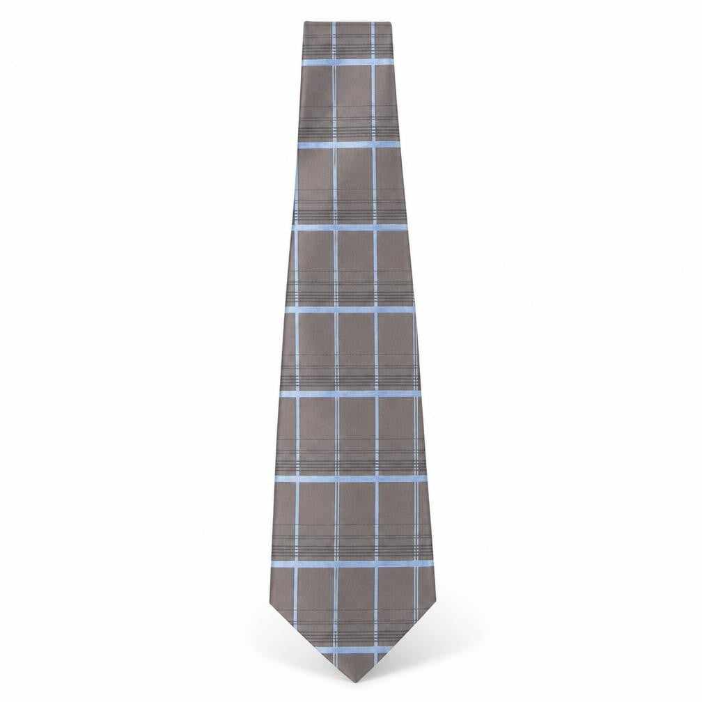Tom English  Mens Multicoloured Plaids & Checks Silk Pointed Tie One Size