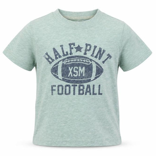 Carter's Boys Green  Cotton Basic T-Shirt Size 4 Years Round Neck Pullover - American football