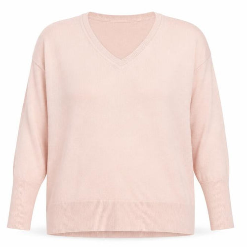Dorothy Perkins Womens Pink V-Neck  Acrylic Pullover Jumper Size 14
