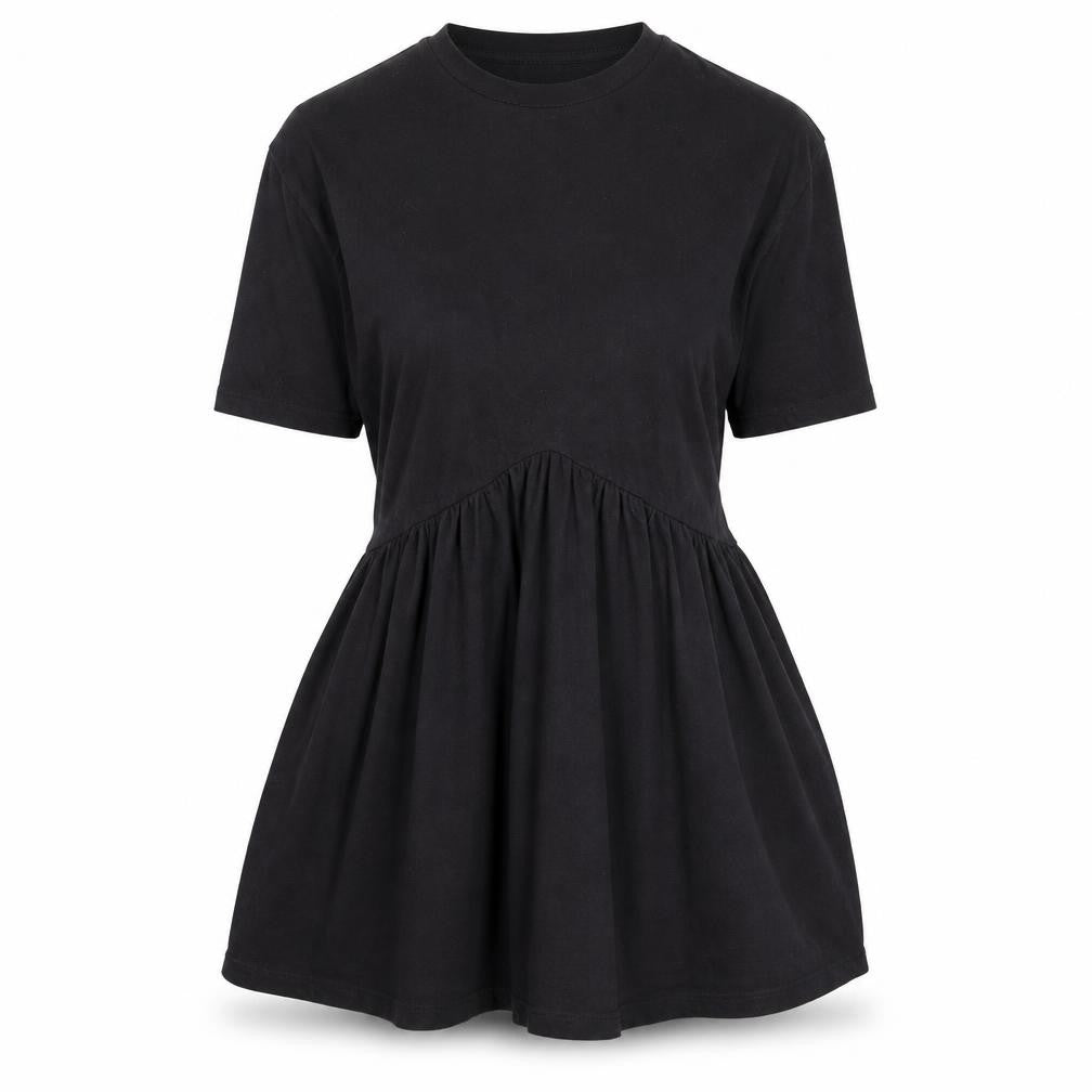 ASOS Womens Black  Cotton Fit & Flare  Size 2  Crew Neck