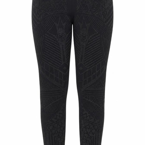 Topshop Womens Black Geometric Polyester Jogger Leggings Size 6 L28.5 in