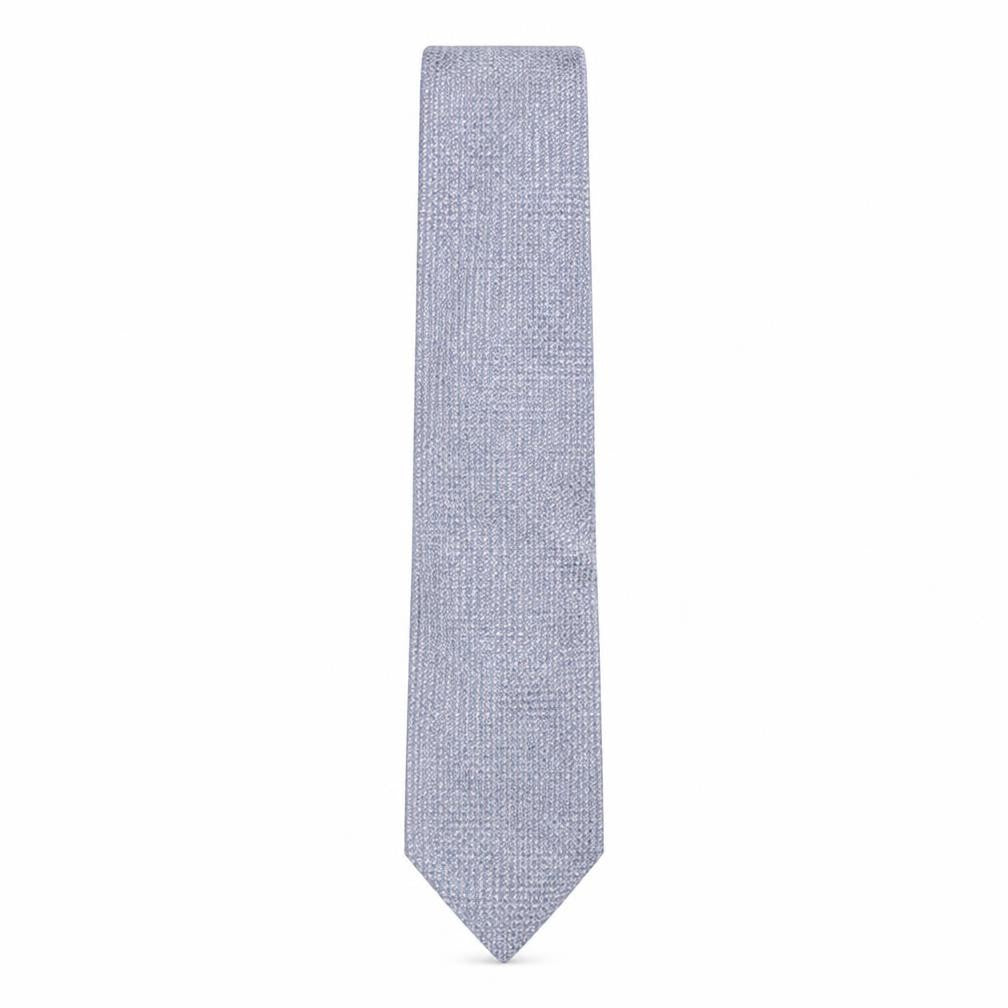 Front view of Marks & Spencer men’s multicoloured geometric silk pointed tie one size