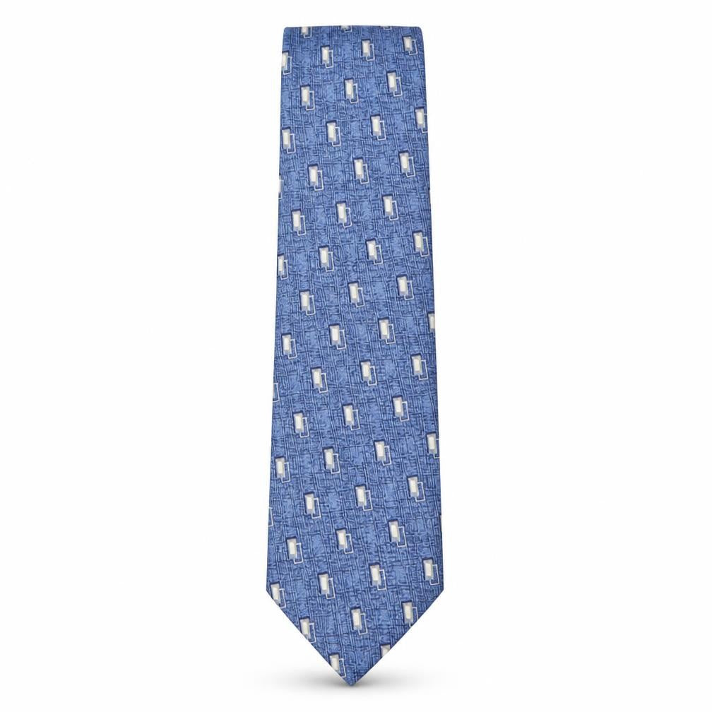 Marks and Spencer Mens Multicoloured Plaids & Checks Silk Pointed Tie One Size