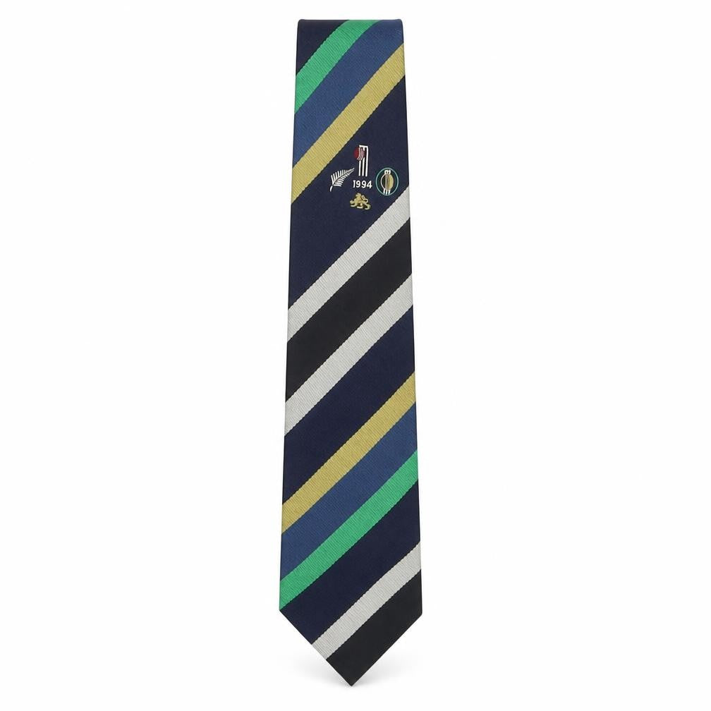 The Official Tour Tie Mens Multicoloured Striped Polyester Pointed Tie One Size - New Zealand & South Africa Cricket tour