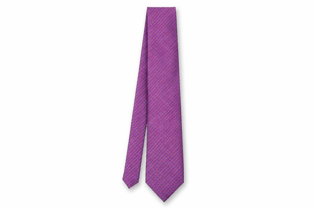 Front view of Debenhams men’s multicoloured houndstooth polyester pointed tie one size
