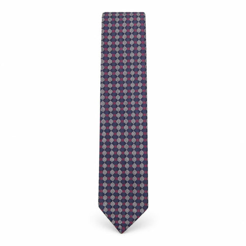 Tiziana Bossi Mens Multicoloured Plaids & Checks Silk Pointed Tie One Size