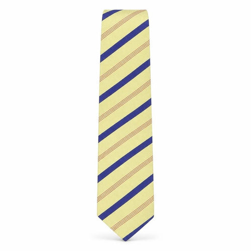 Cravats Of London  Mens Multicoloured Striped Silk Pointed Tie One Size