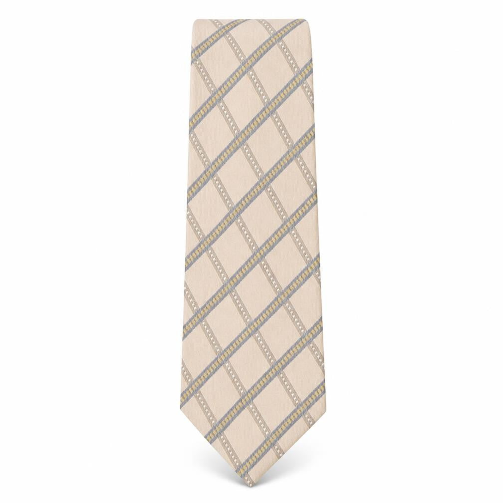 Tom English  Mens Multicoloured Plaids & Checks Silk Pointed Tie One Size