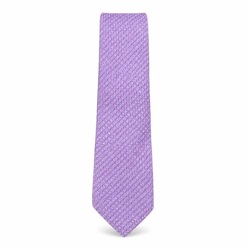 Allders Mens Purple Geometric Silk Pointed Tie One Size