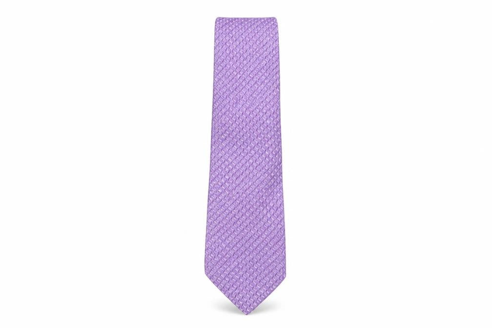 Allders Mens Purple Geometric Silk Pointed Tie One Size