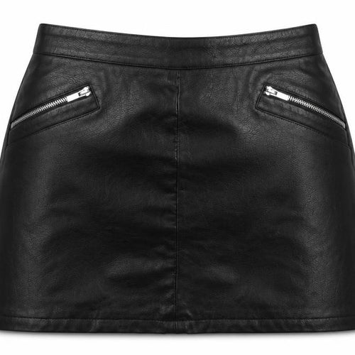 Dorothy Perkins Womens Black  Polyester A-Line Skirt Size 10   Zip