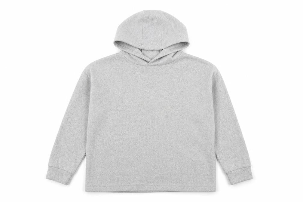 Front view of Marks & Spencer girls’ grey viscose pullover hoodie, size 12-13, years