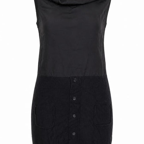 Yest Womens Black  Polyester Jumper Dress  Size M  Cowl Neck
