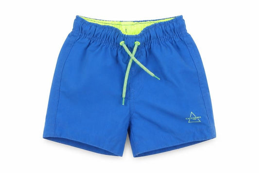 Front view of Primark Baby Blue Polyester Jogger Trousers, size 18-24, Months Pullover - Swim short