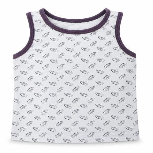 Primark Boys Blue Geometric Cotton Pullover Tank Size 5-6 Years Crew Neck  - Football