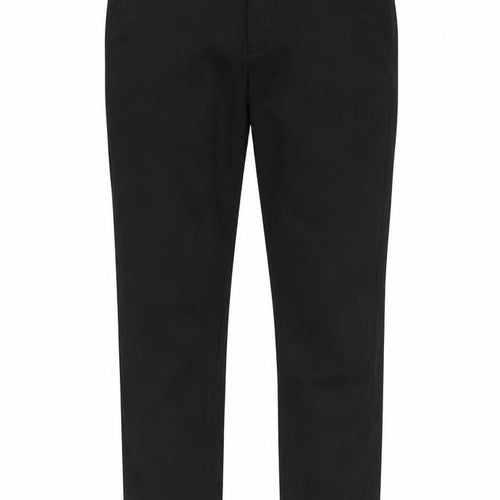 1880 Club Mens Black  Polyester Trousers  Size 32 in L30 in Regular Zip - Teflon