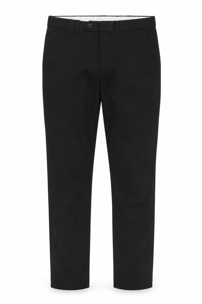 1880 Club Mens Black  Polyester Trousers  Size 32 in L30 in Regular Zip - Teflon