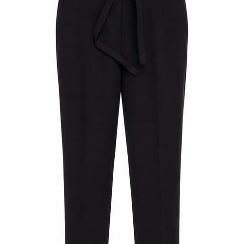 Mango Womens Black  Polyester Dress Pants Trousers Size 6 L26 in Regular Tie
