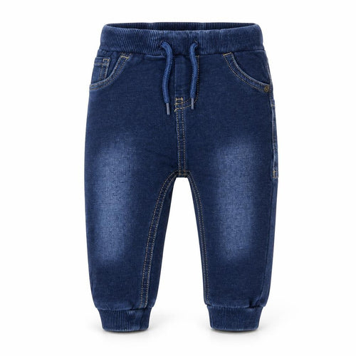 name it Baby Blue  Cotton Jogger Trousers Size 3-6 Months  Drawstring