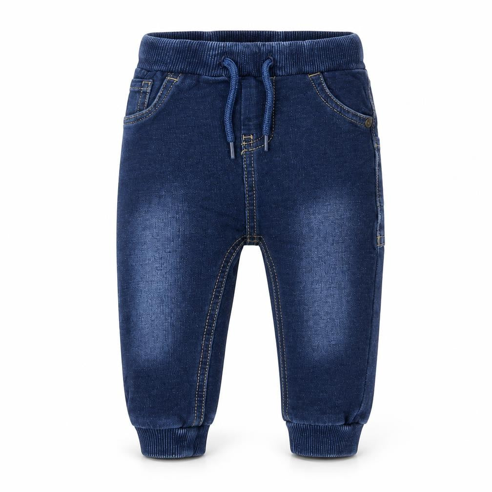 name it Baby Blue  Cotton Jogger Trousers Size 3-6 Months  Drawstring