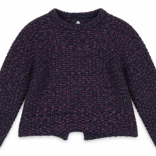 Dunnes Stores Girls Blue Round Neck  Acrylic Pullover Jumper Size 8 Years