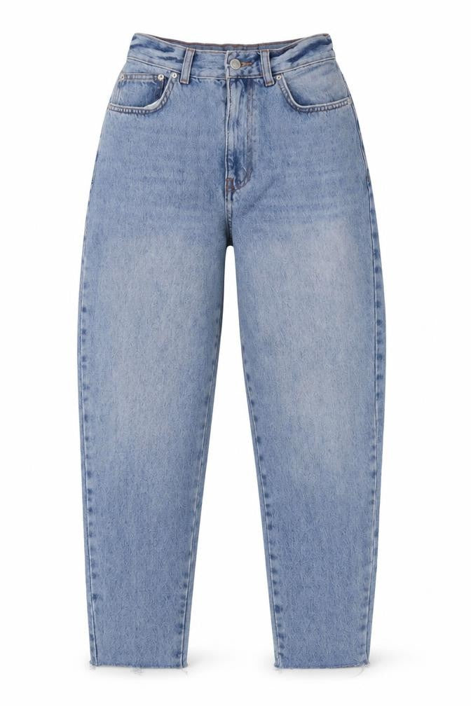 ASOS Womens Blue  Polyester Mom Jeans Size 26 in L32 in Slim Zip