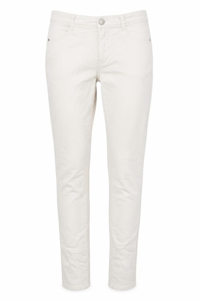 Dorothy Perkins Womens White  Cotton Skinny Jeans Size 10 L29 in Slim Zip