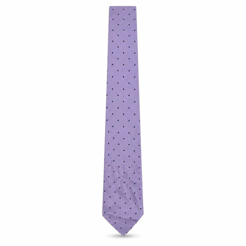 Giorgio Redaelli Mens Purple Polka Dot Silk Pointed Tie One Size