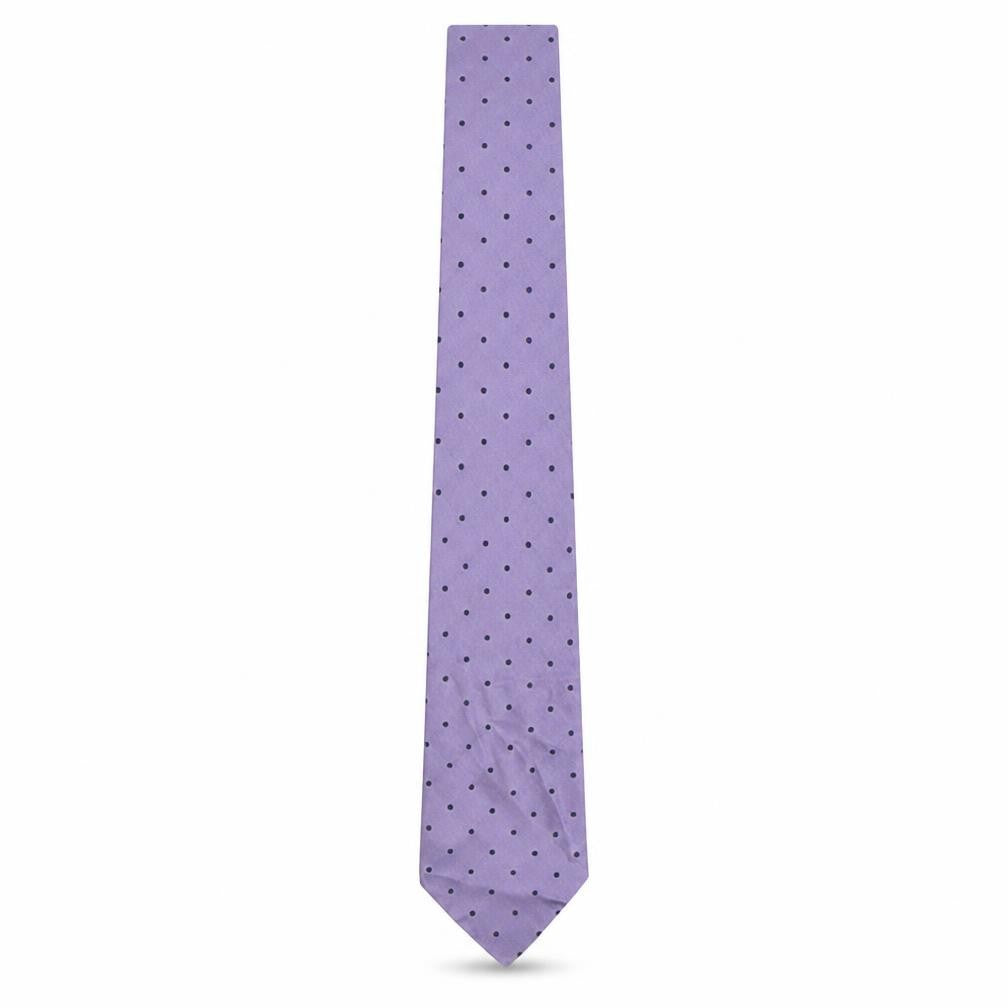 Giorgio Redaelli Mens Purple Polka Dot Silk Pointed Tie One Size