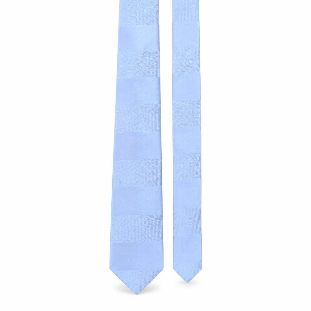 Front view of Duffer men’s blue silk pointed tie one size