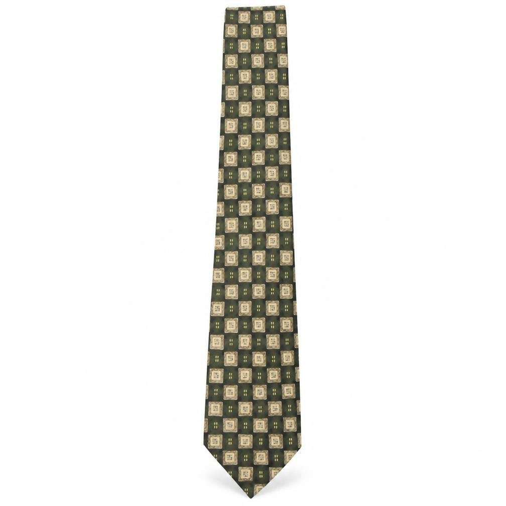 Marks and Spencer Mens Multicoloured Plaids & Checks Silk Pointed Tie One Size