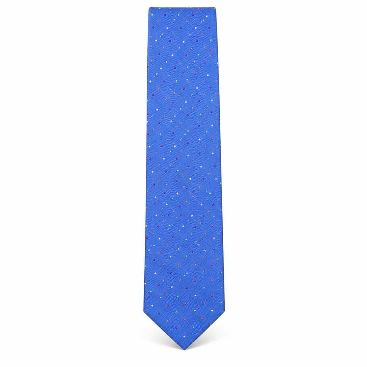 John Lewis Mens Multicoloured Polka Dot Silk Pointed Tie One Size
