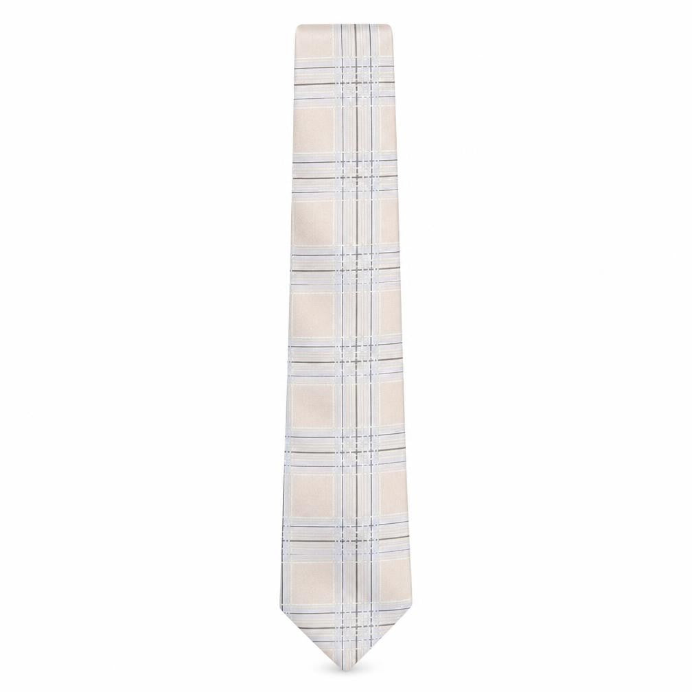 Marks and Spencer Mens Multicoloured Plaids & Checks Silk Pointed Tie One Size