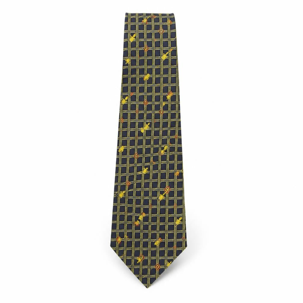 Front view of Cavendish Silks men’s multicoloured plaids & checks polyester pointed tie one size
