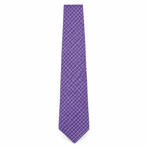 Marks and Spencer Mens Purple Plaids & Checks Silk Pointed Tie One Size