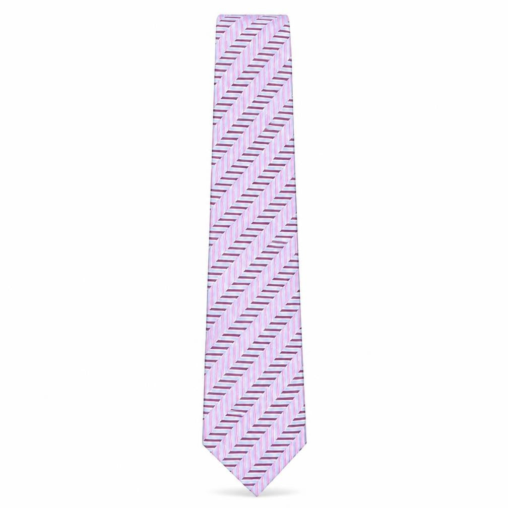Front view of Greenwoods men’s multicoloured geometric polyester pointed tie one size