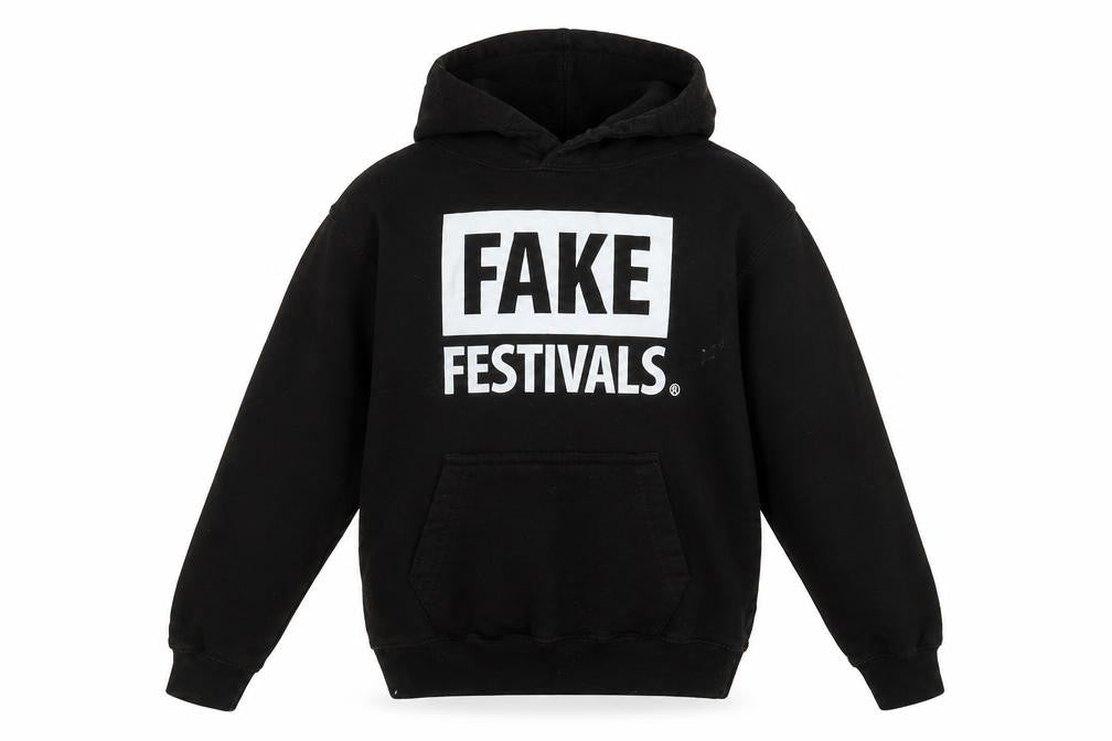 Front view of Awdis boys’ black cotton pullover hoodie, size 9-10, years pullover