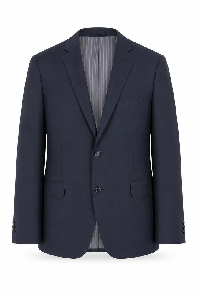 Preworn Mens Blue  Polyester Jacket Blazer Size 40