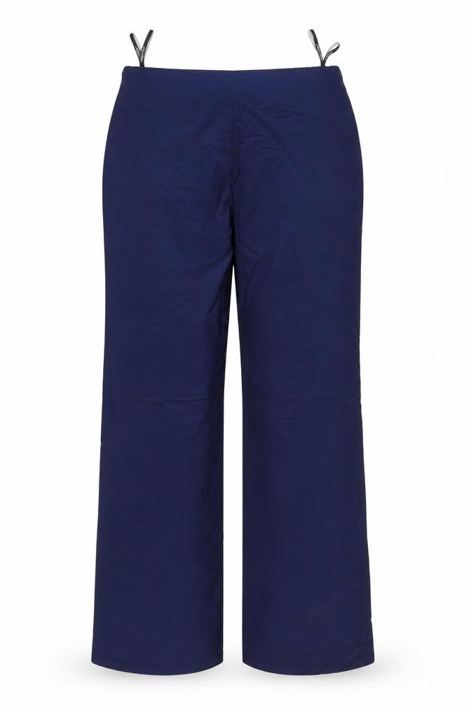 Nicowa Womens Blue  Polyamide Trousers  Size 14 L31 in Regular Zip