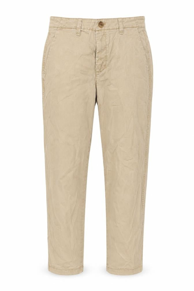 Gap Womens Beige  Cotton Carrot Trousers Size 6 L27 in Regular Zip