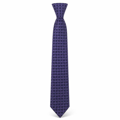 Debenhams  Mens Purple Plaids & Checks Polyester Pointed Tie One Size