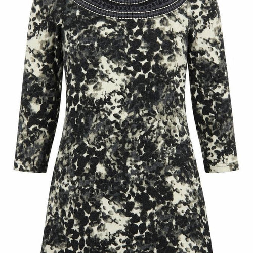 Vouley Vous Womens Beige  Acrylic Jumper Dress  Size S  Round Neck Pullover - Abstract
