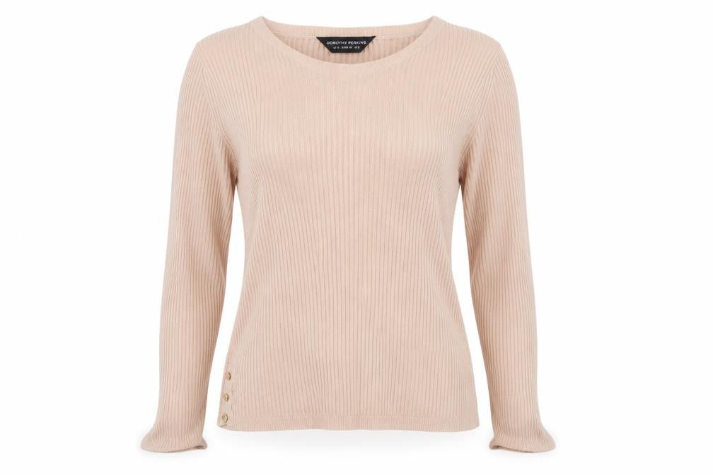 Dorothy Perkins Womens Pink Round Neck  Acrylic Pullover Jumper Size 12