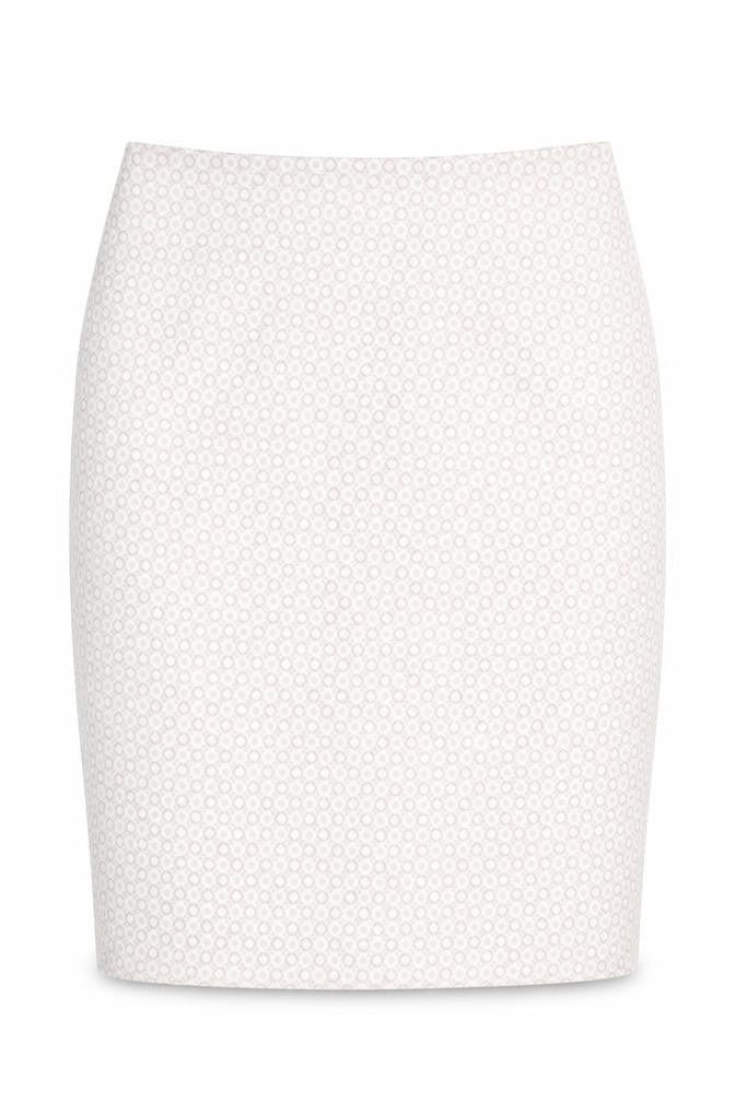 Marks and Spencer Womens Pink Geometric Polyester A-Line Skirt Size 12   Zip