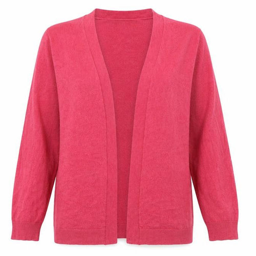 Studio Womens Pink V-Neck  Acrylic Cardigan Jumper Size 12